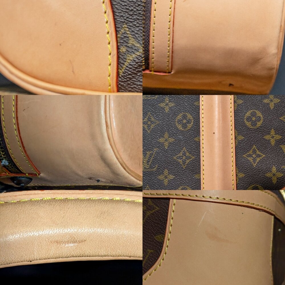 LOUIS VUITTON Monogram Canvas Suitcase - NEW LEATHER - VINTAGE TREASURE - Picture 13 of 16